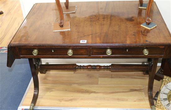 A Regency mahogany sofa table W.110cm